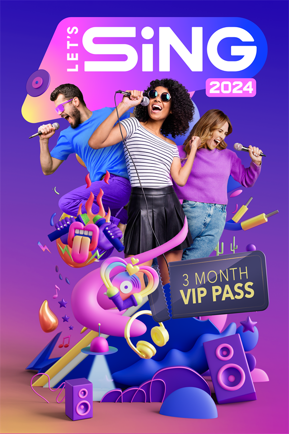 Let's Sing 2024 VIP Pass 3 Months Xbox Series X|S and Xbox One cover art