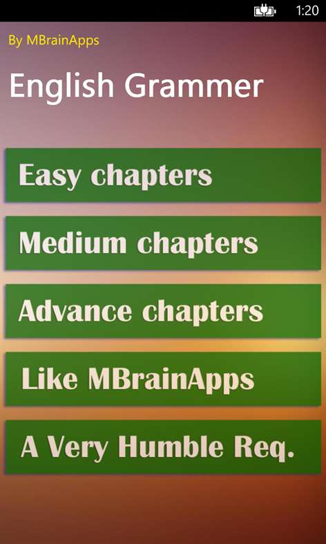 English Grammar Practice Screenshots 1