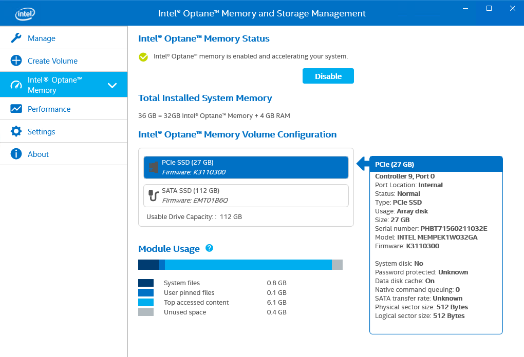 Intel memory and storage tool что это