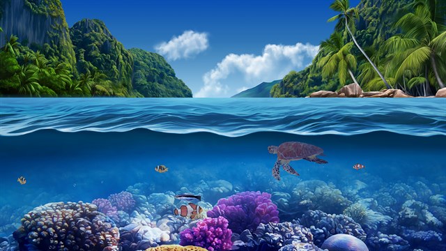 AAA Dynamic Scenes - Coral Kingdom Dynamic Scene screenshot 1