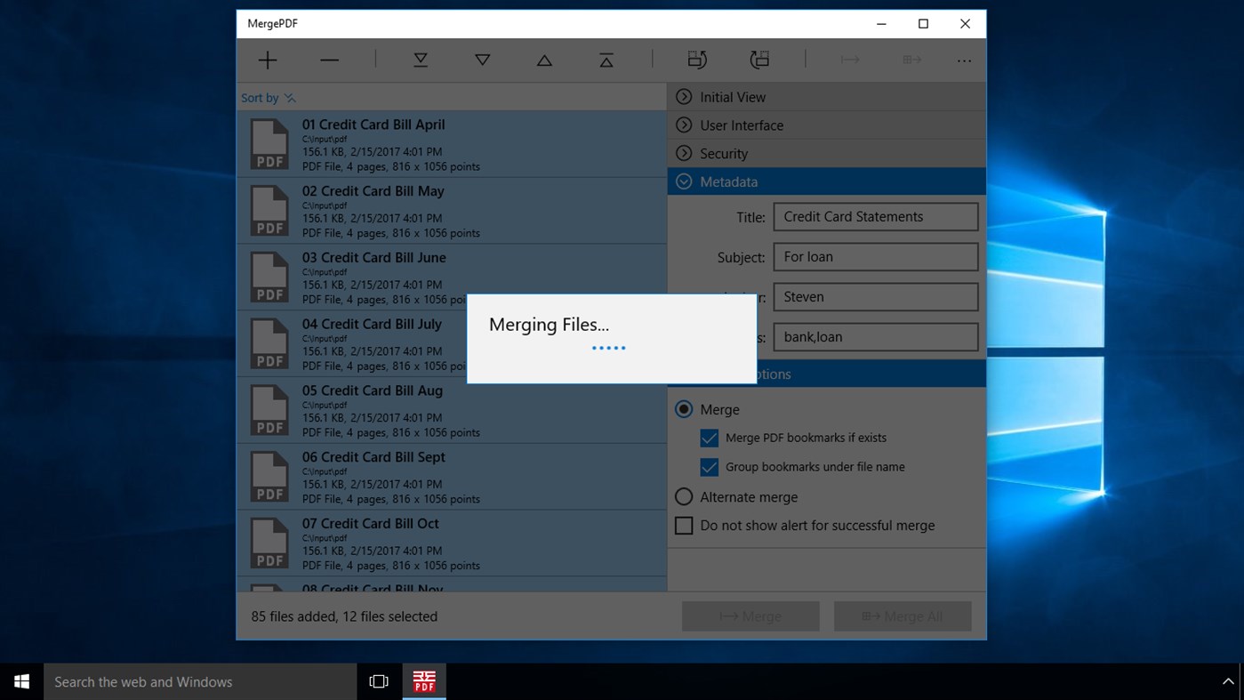 #6. MergePDF (Windows) 由: RootRise Technologies Private Limited