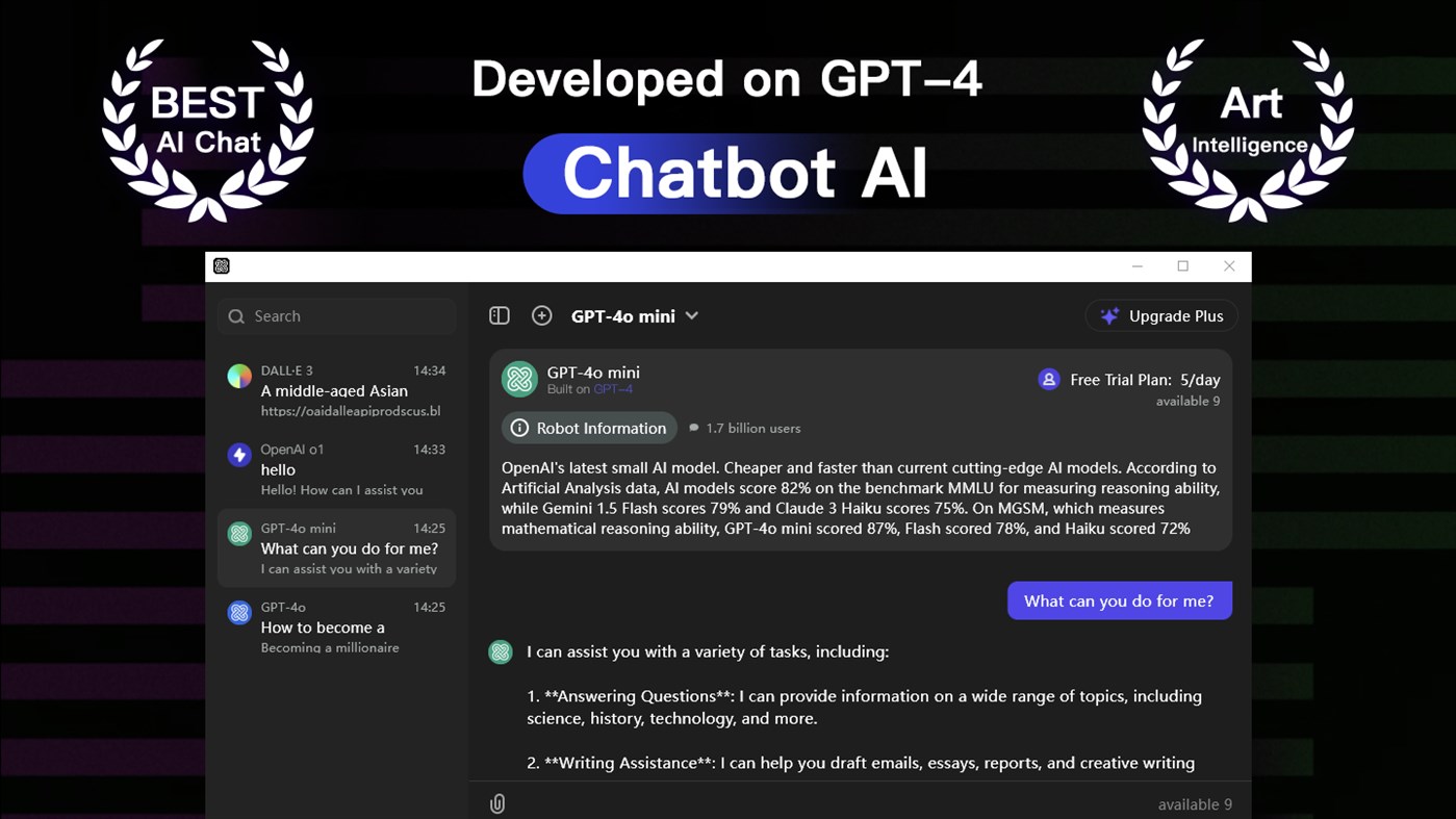 #2. Open Chatbot - Chat with AI (Windows) بواسطة: Free Connected software limited