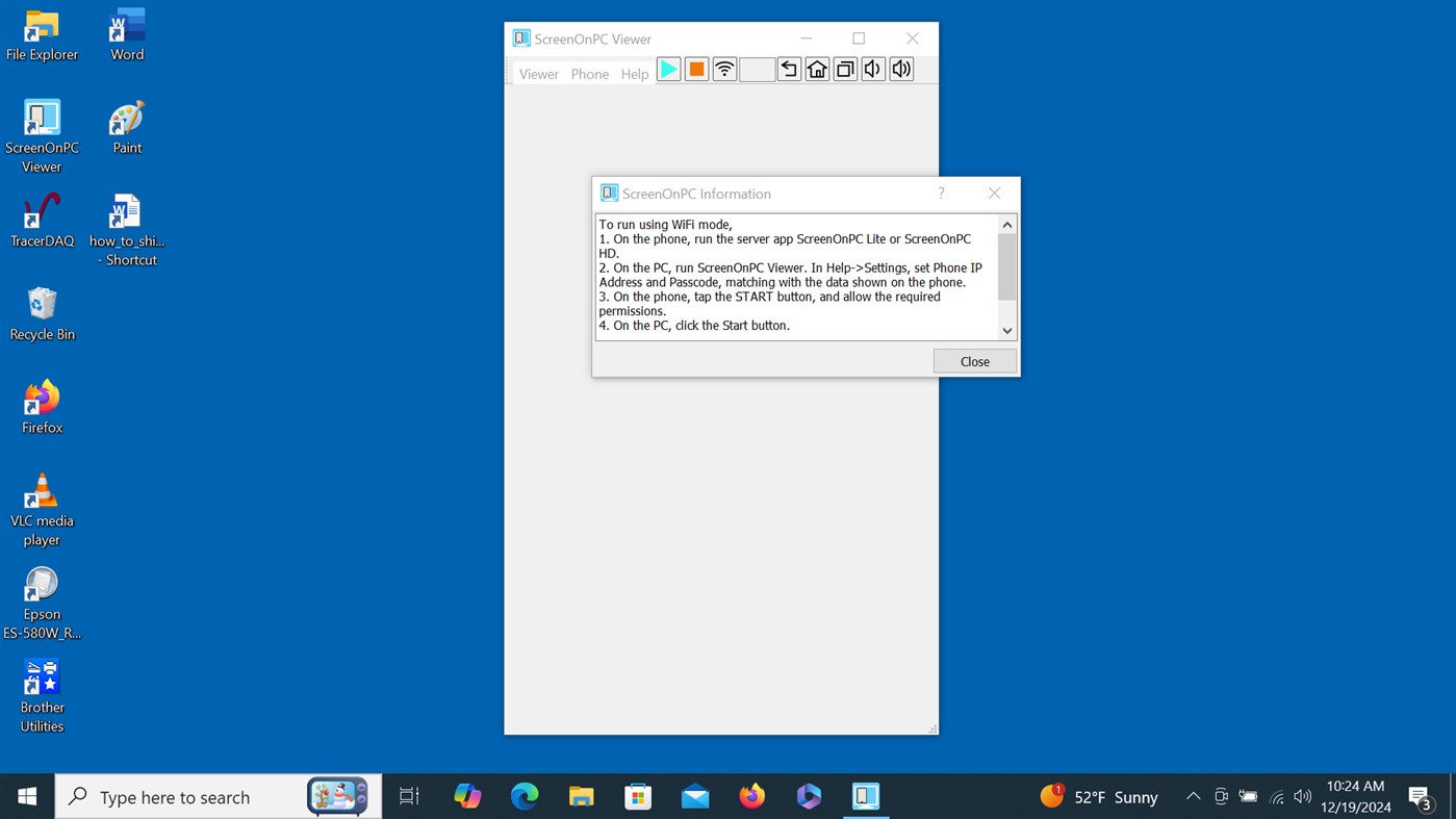 #3. ScreenOnPC Viewer (Windows) Door: Quaray