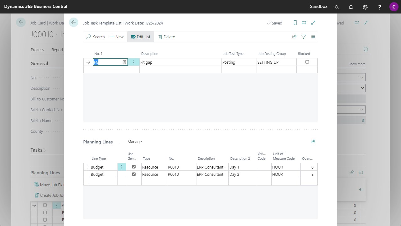 Snapshot 2 of Project Templates
