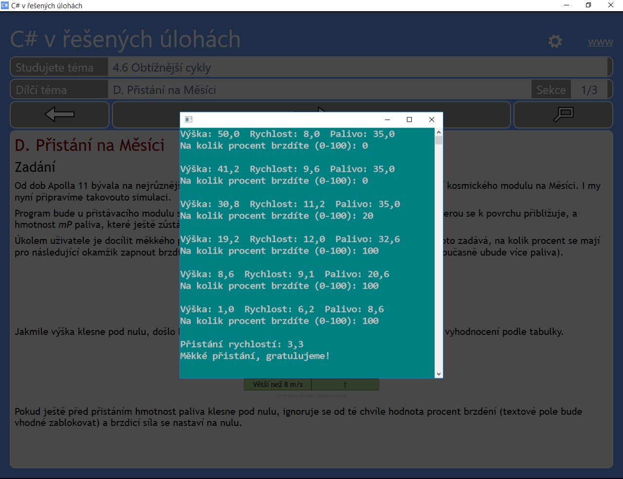 Obsahuje také hru Přistání na Měsíci