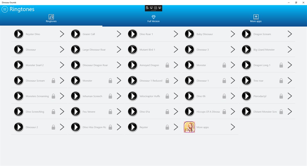 Dinosaur Sounds - Microsoft Apps