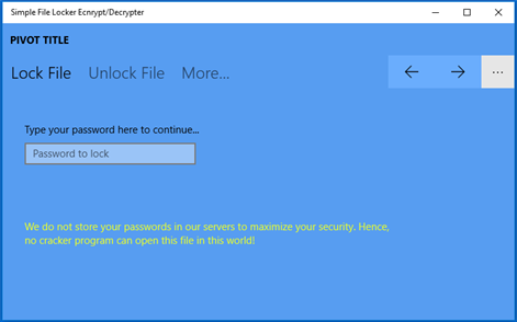 Simple File Locker Ecnrypt/Decrypter Screenshots 1