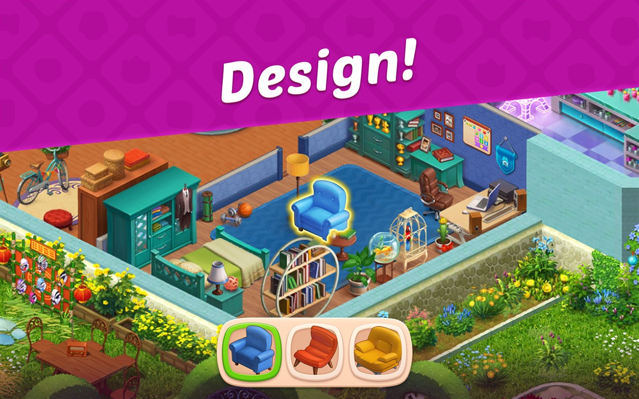 #6. Homescapes (Windows) By: Playrix