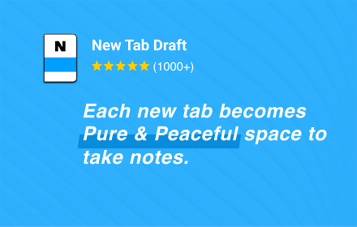 New Tab Draft