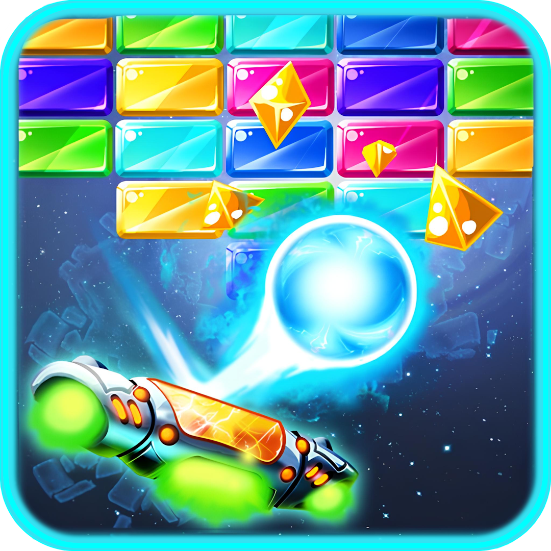 Pong Break - Cyber Neon Blocks Breakout