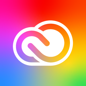 Logotip aplikacije za Adobe Creative Cloud for Word and PowerPoint.
