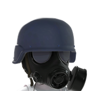 Buy Military Helmet with Gas Mask - Blue - Microsoft Store