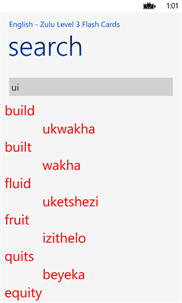 English - Zulu Word Search screenshot 4