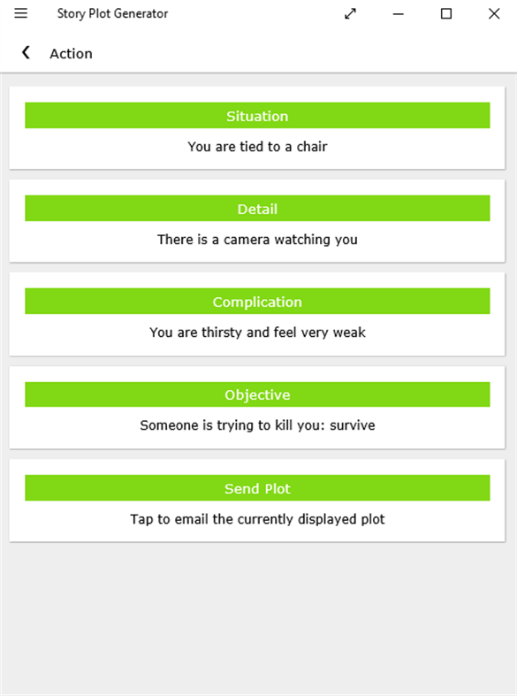 #3. Story Plot Generator (Windows) Podle: ARC APPLICATIONS