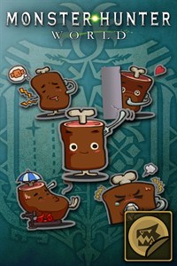 Набор стикеров: Хорошо прожаренный стейк