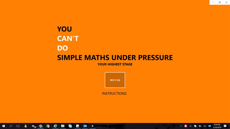 Simple Maths Under Pressure - PC - (Windows)
