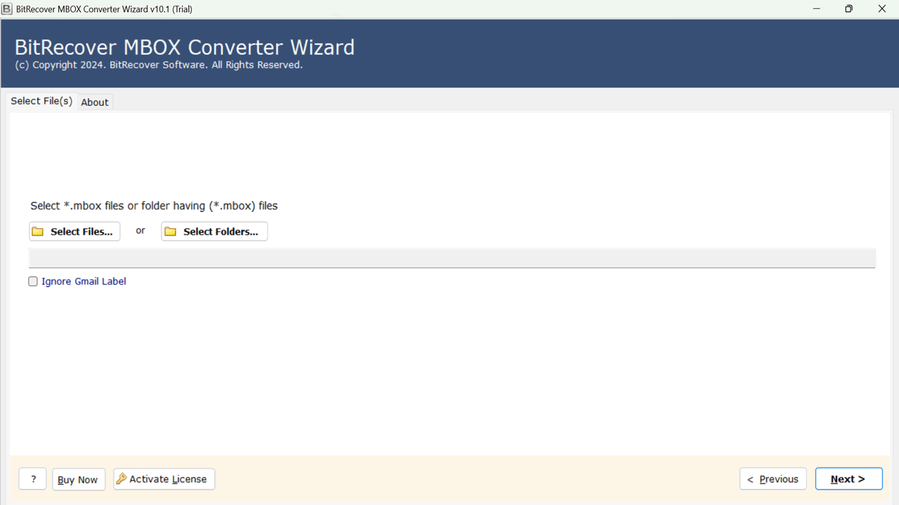 Snapshot 3 of BitRecover MBOX to NSF Converter