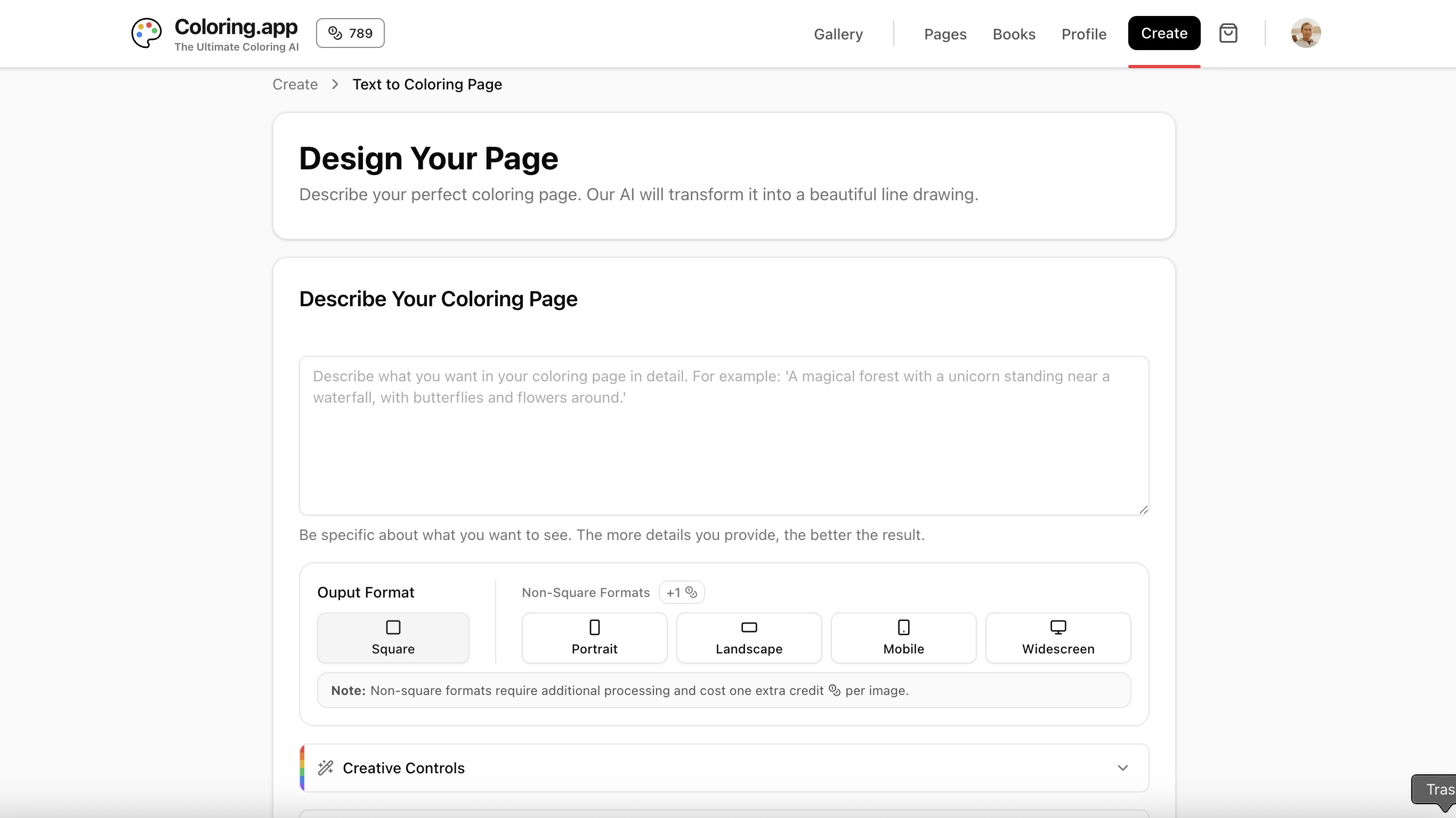 Coloring.app: AI Coloring Page Generator screenshot