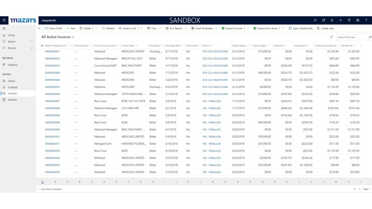 Snapshot 2 of DataPath360 for Healthcare