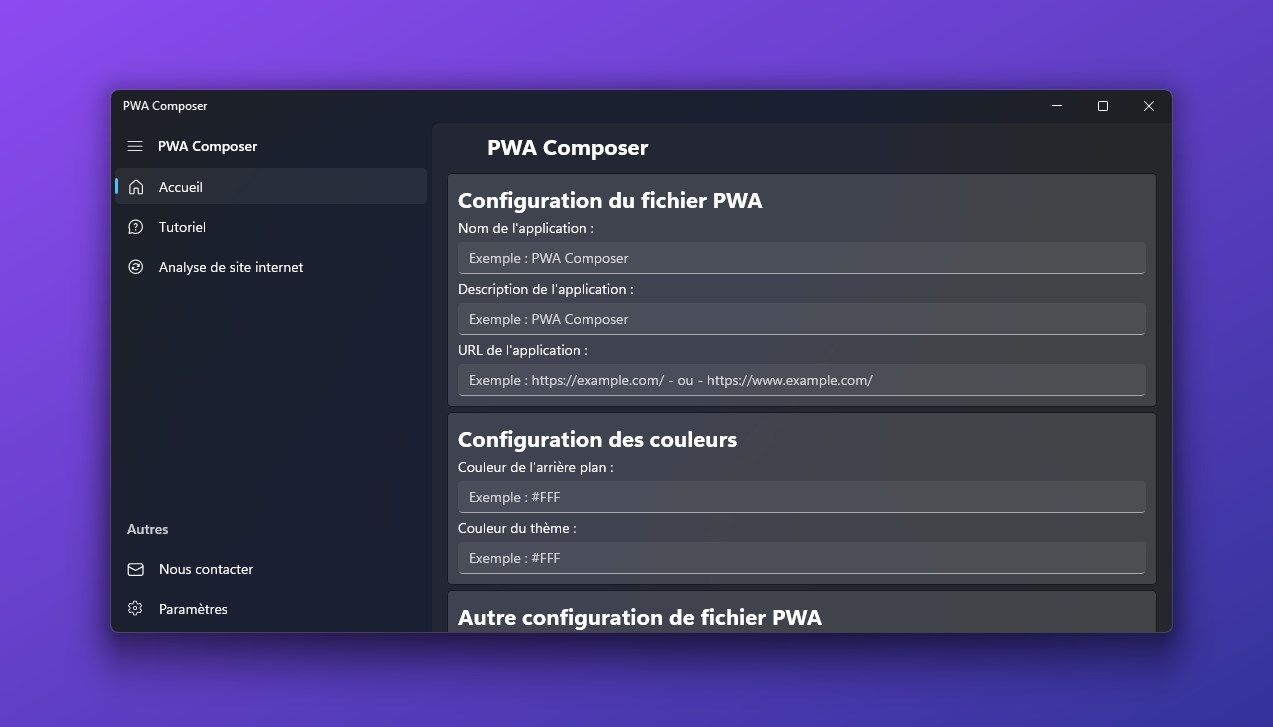PWA Composer Capture d'écran