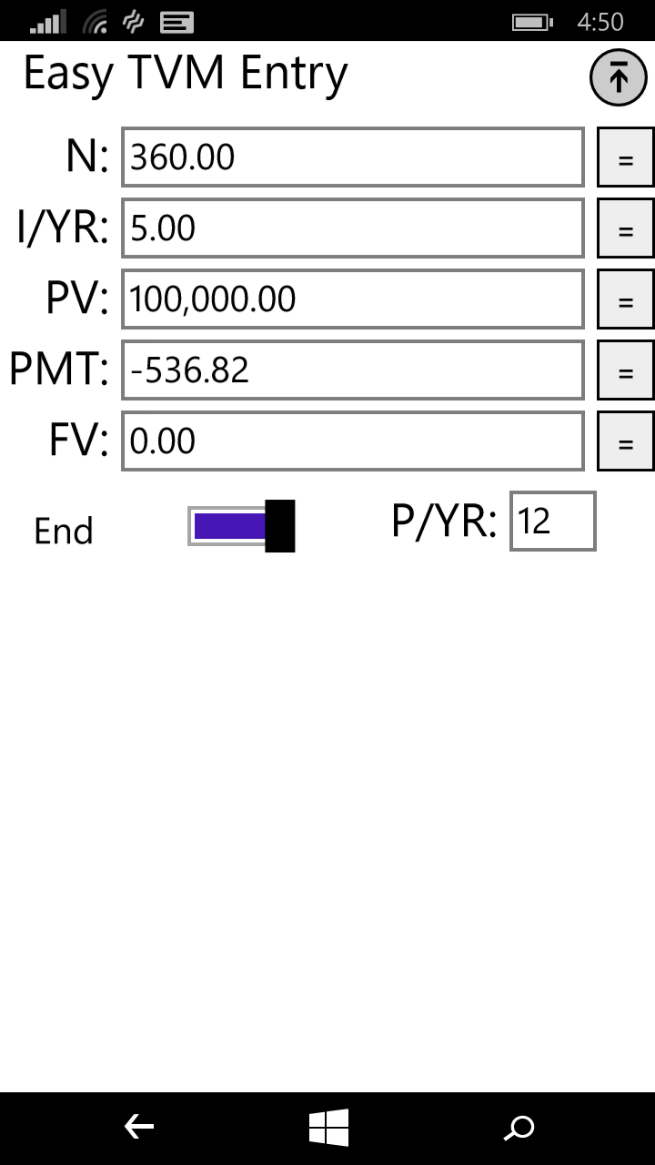 10bii Financial Calculator for Windows 10