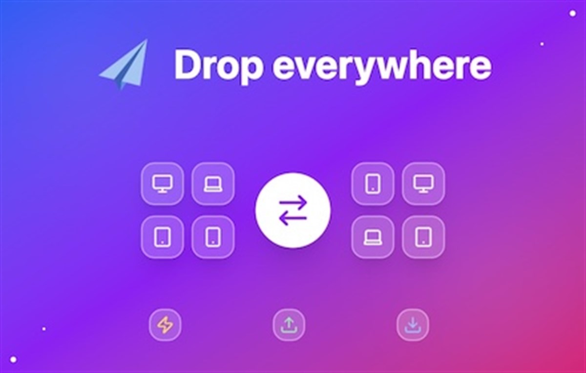 Dropew - transfer file and text