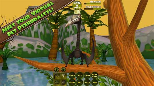 Virtual Pet Dinosaur: Pterodactyl screenshot 1