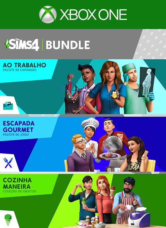 The Sims™ 4 Bundle - Ao Trabalho, Escapada Gourmet, Cozinha Maneira Coleção de Objetos