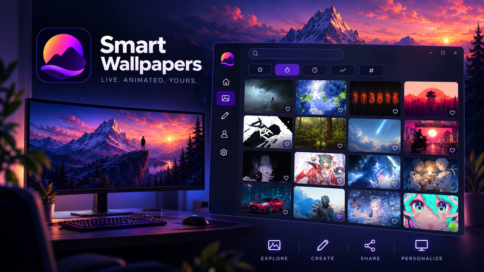 Smart Wallpapers – Create, Discover & Share screenshot