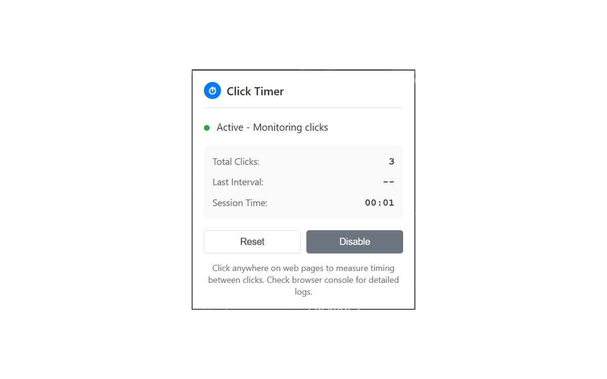 Click Timer Stats, Downloads & Safety Check | Chrome-Stats