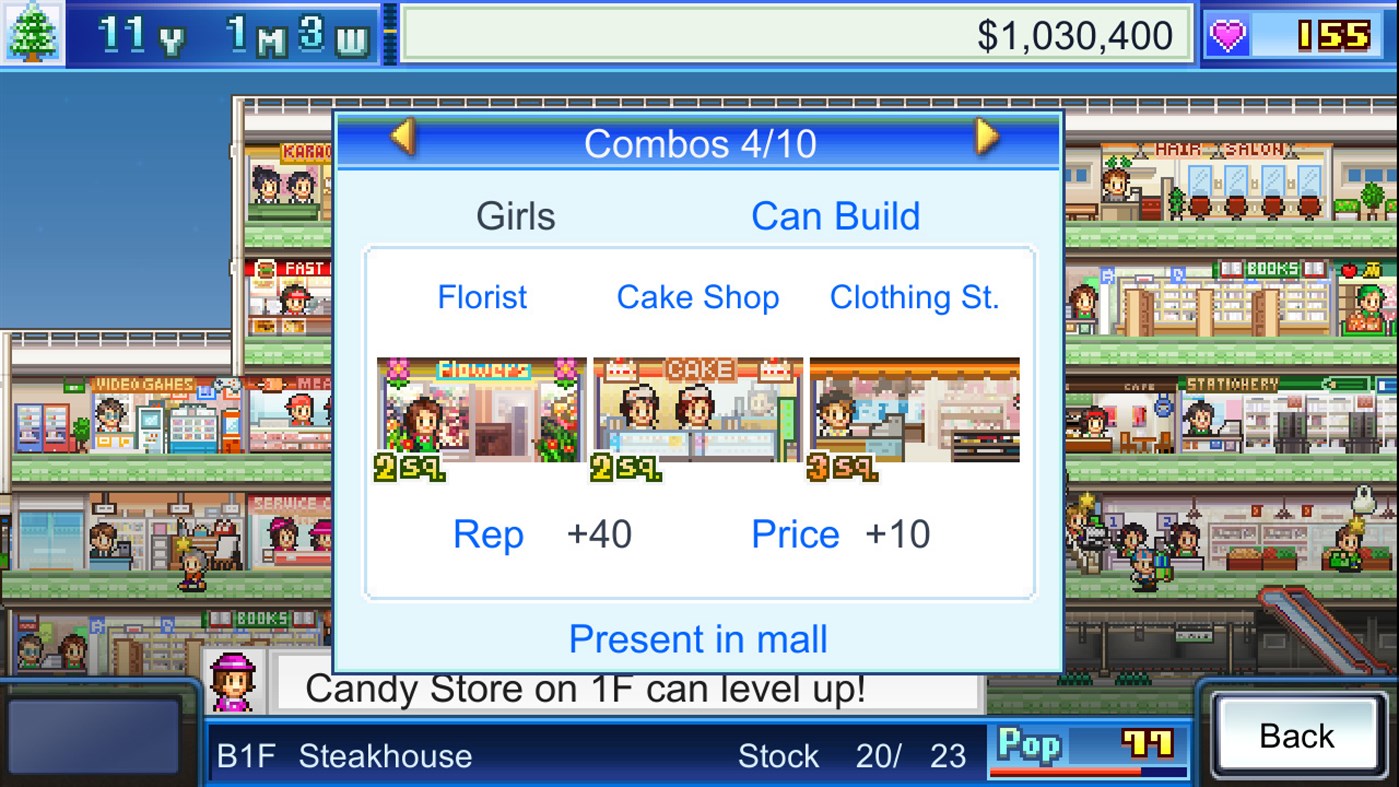 #4. Mega Mall Story (Xbox) 由: Kairosoft