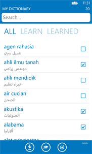 Arabic Indonesian dictionary ProDict Free screenshot 3