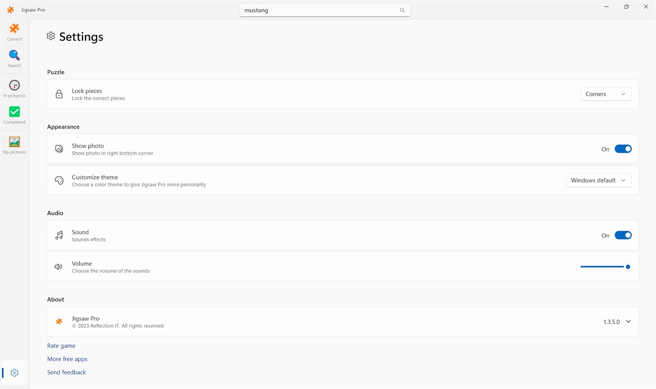 #9. Jigsaw Pro No Ads (Windows) بواسطة: Reflection IT