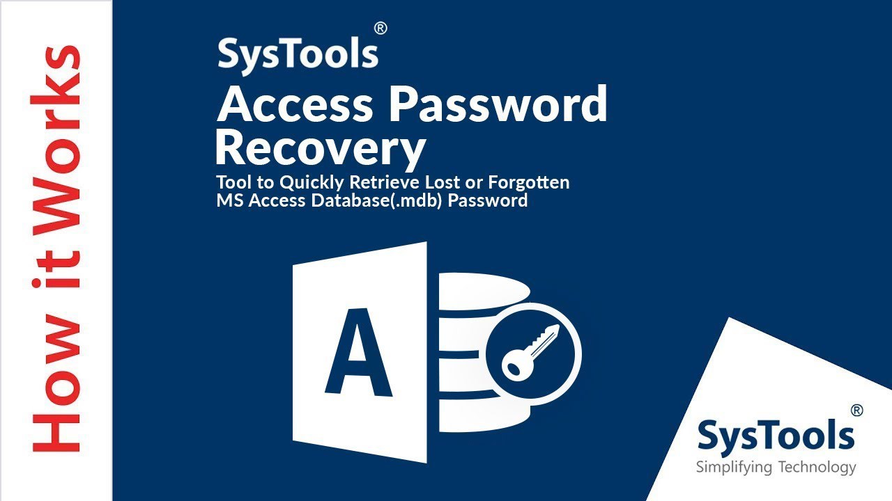 Snapshot 1 of SysTools Access Password Recovery