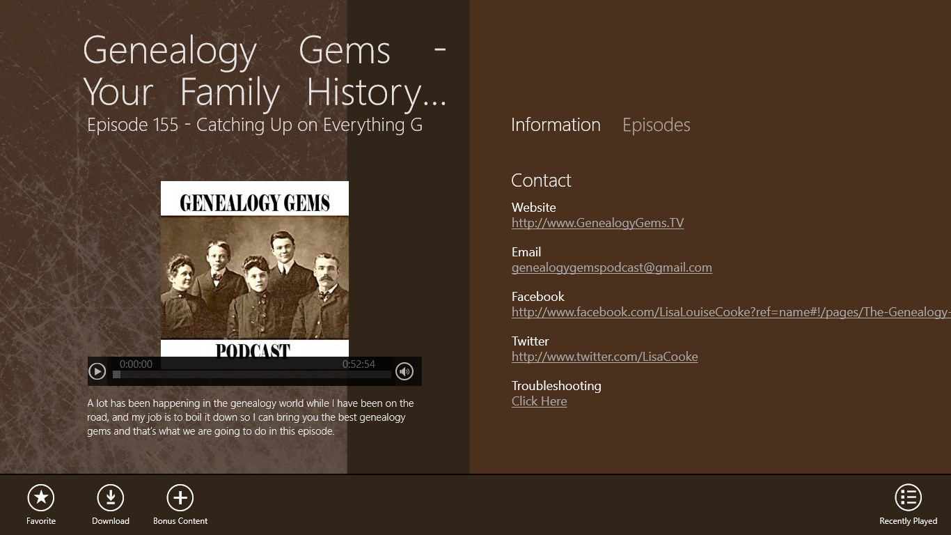 Screenshot: Contact List