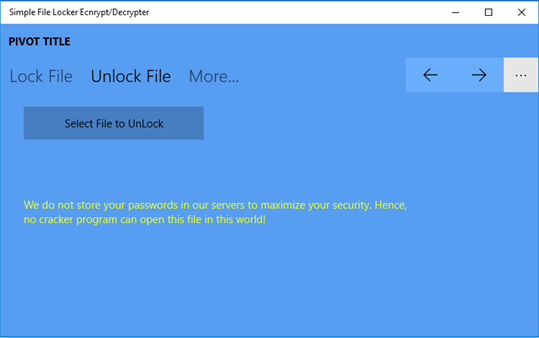 Simple File Locker Ecnrypt/Decrypter screenshot 4