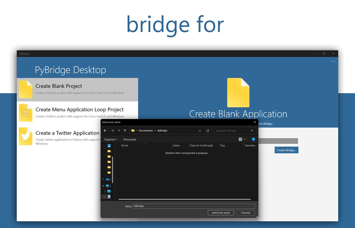 #3. PyBridge (Windows) Podle: Bisneto