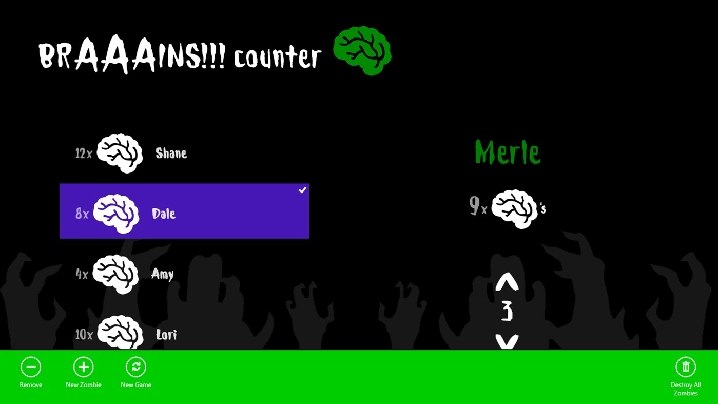#2. BRAAAINS!!! counter (Windows) 由: Ironic Name