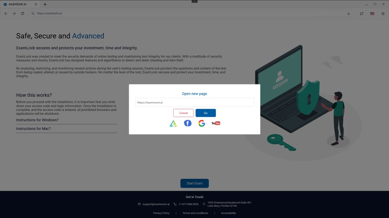ExamLock.io screenshot