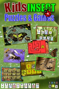 Kids Insect Jigsaw Puzzle and Memory Games - educational fun for preschool children