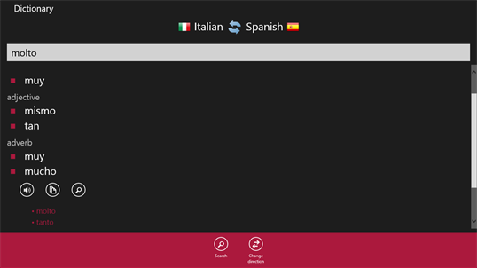 Italian - Spanish screenshot 1