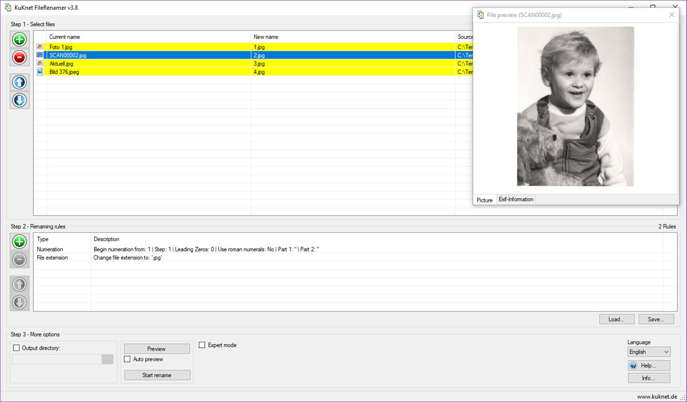 #4. KuKnet FileRenamer (Windows) بواسطة: KuKnet Software