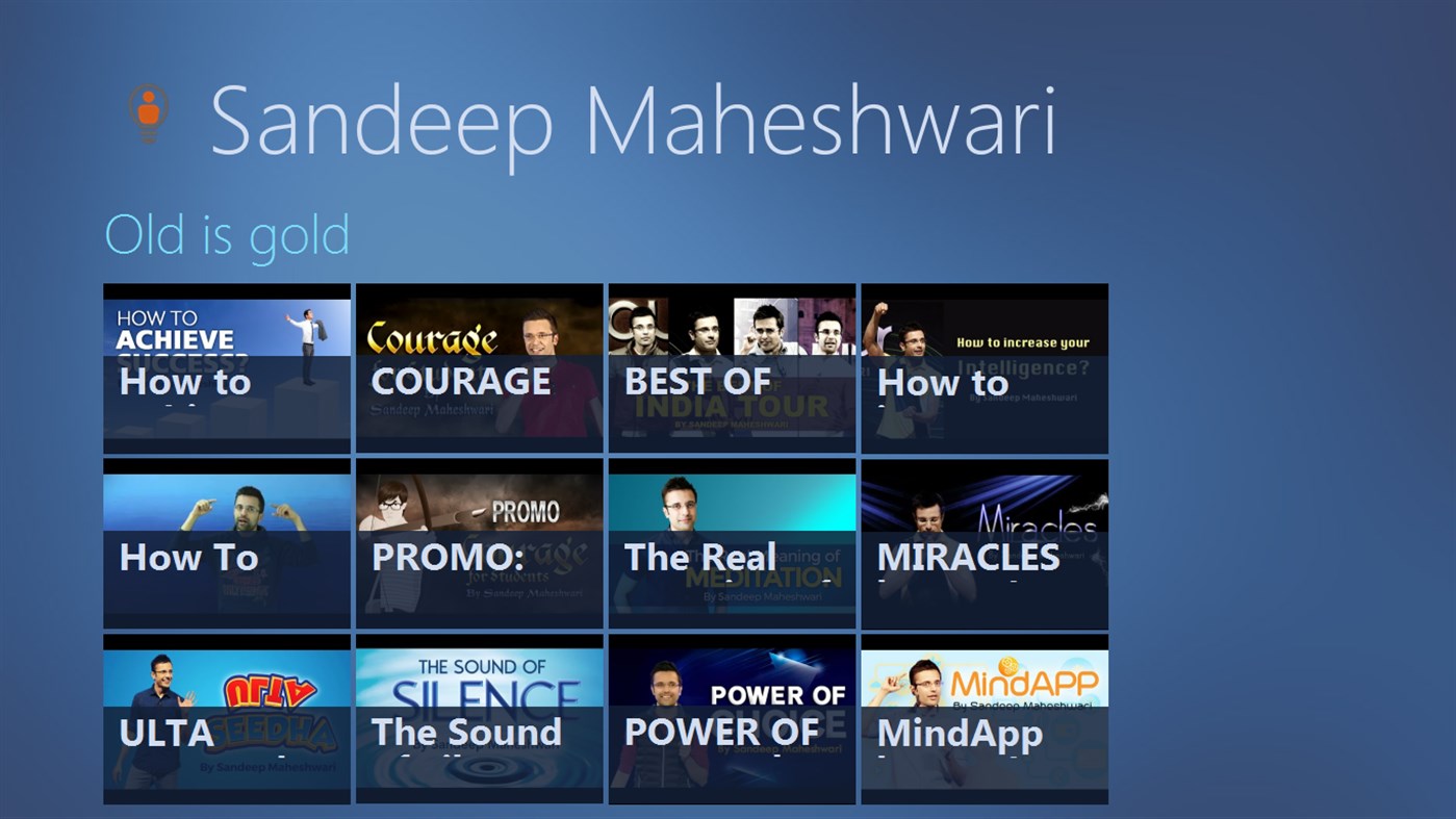 #2. Sandeep Maheshwari's Video (Windows) By: Umyhacker