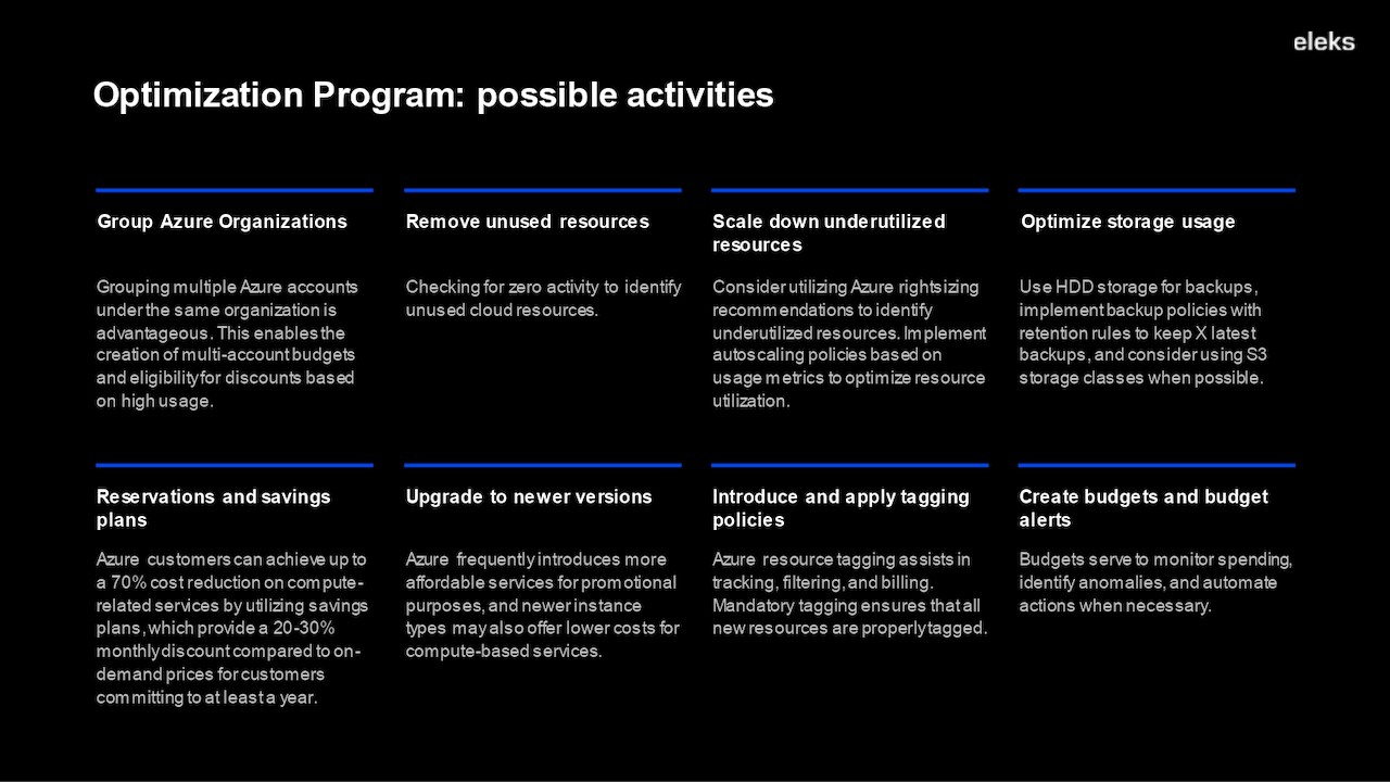 Snapshot 4 of Infrastructure optimization: 3 week PoC
