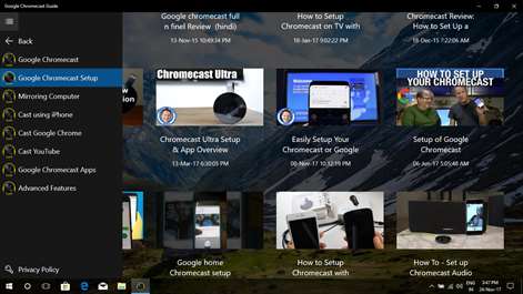 Google Chromecast Guide Screenshots 1
