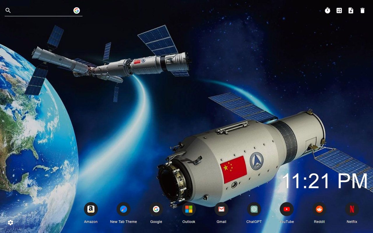 Chinese Space Station Wallpaper New Tab