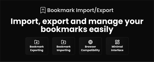 Bookmark Import/Export marquee promo image