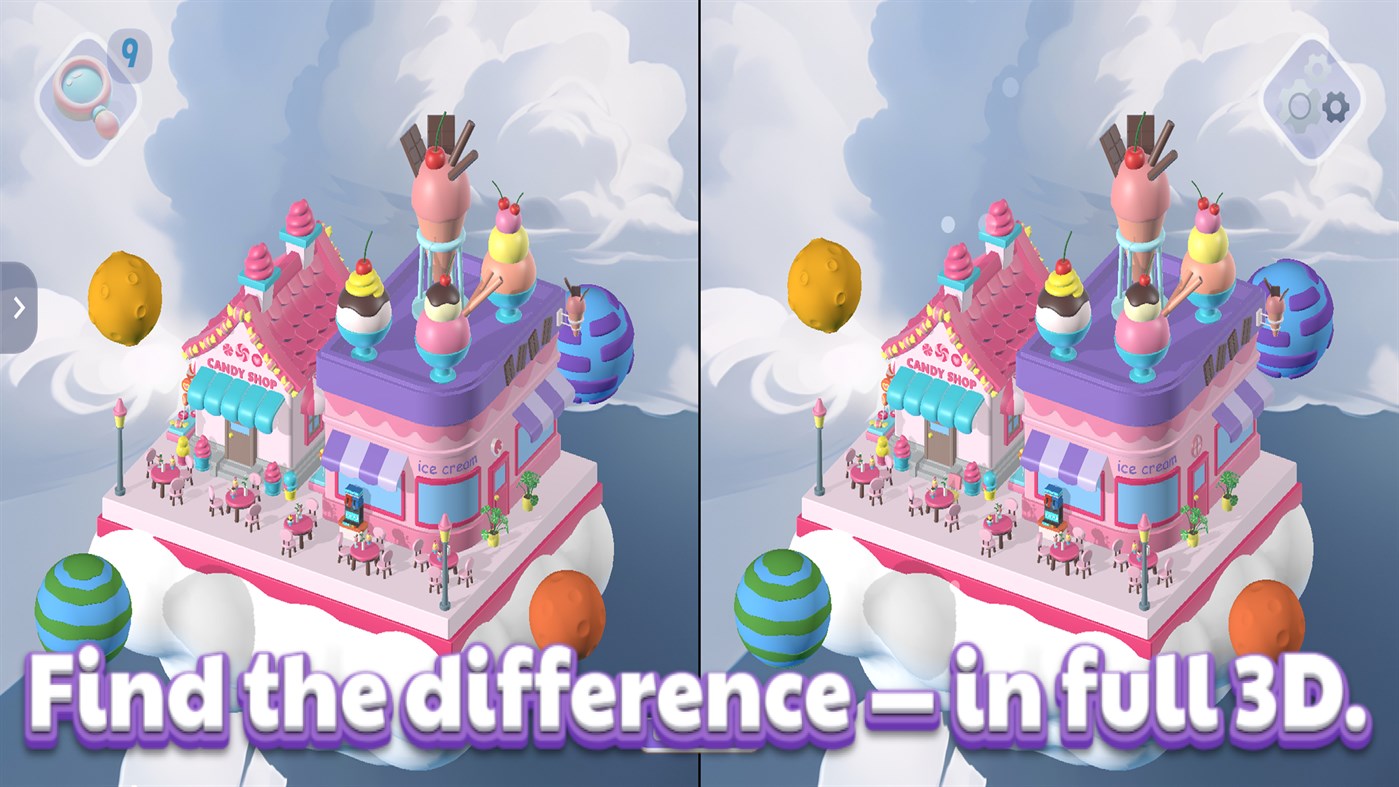 #2. Arcadia: Find The Differences 3D (Windows) By: Paper Plane Studio LLC