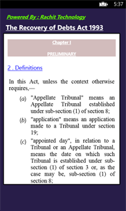 The Recovery of Debts Act 1993 screenshot 3
