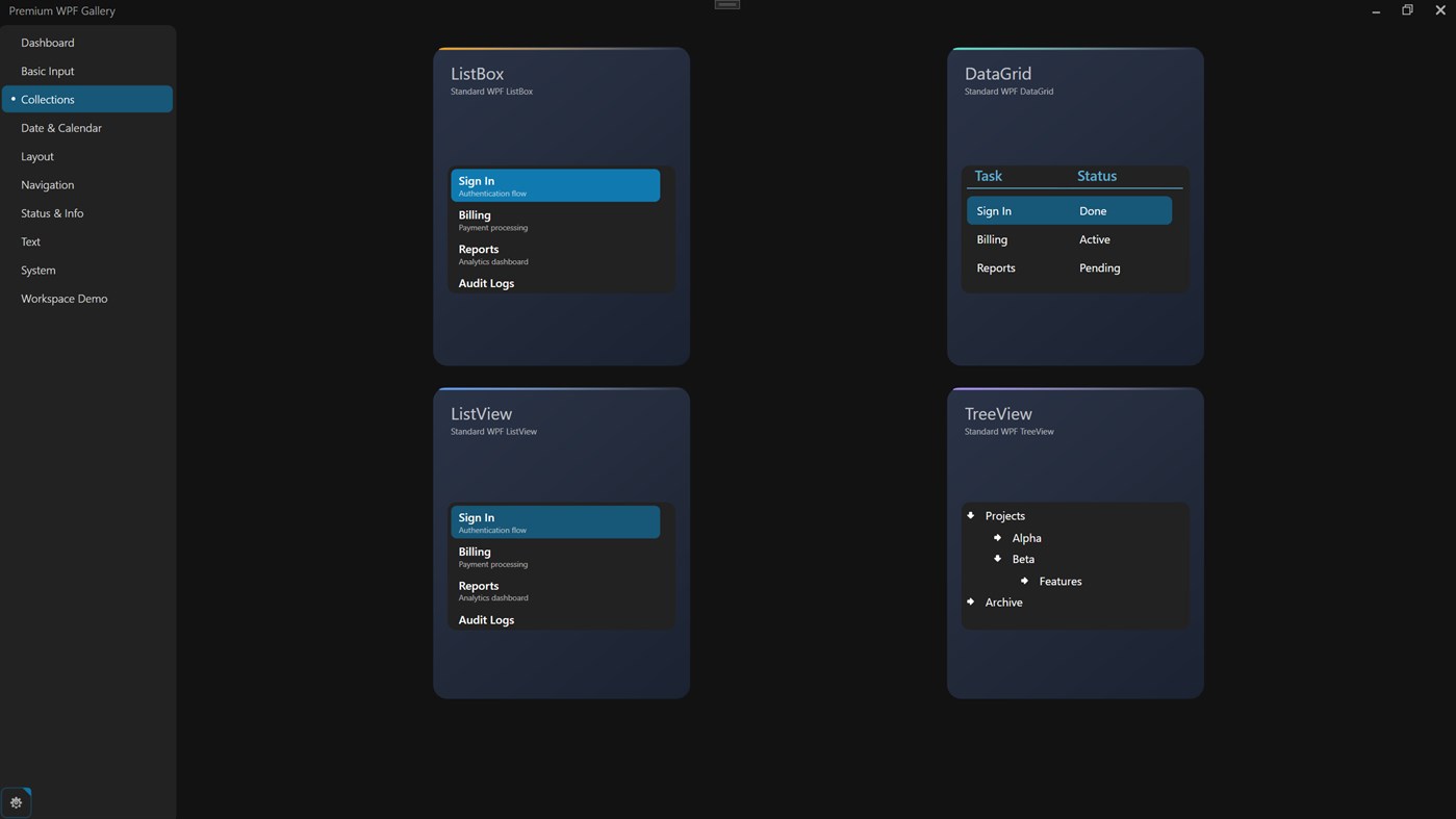 #7. WPF Gallery – AtomicUI (Windows) Ved: AtomicApps